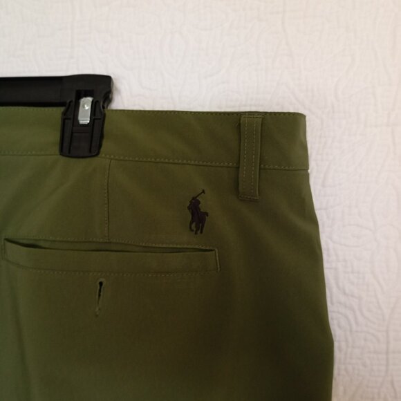 Polo Ralph Lauren Green Mens Golf Shorts Size 42 With Button & Zip Closure - Picture 6 of 9